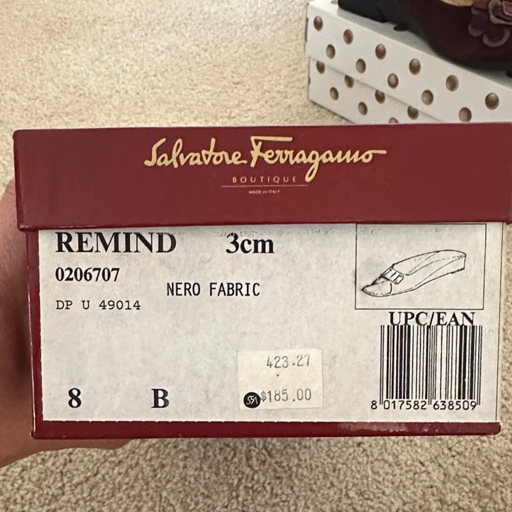 Salvatore Ferragamo Black Slide Mules with Signature Bow - Picture 2 of 3